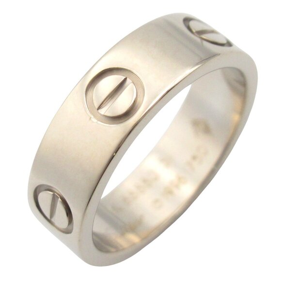 CARTIER 18k Silver Love Ring - Picture 1 of 7